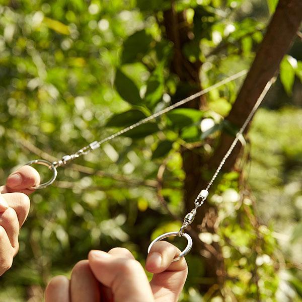 Serra de Fio de Aço Wood Cutter - 71cm (Aço Inox 304) - Corta Madeira, Plástico e Cordas em Segundos