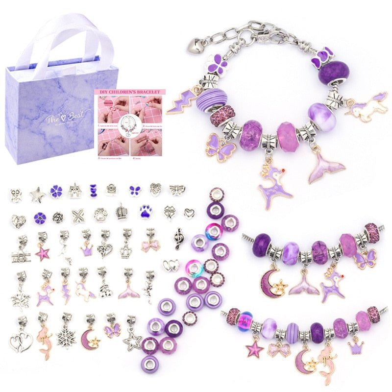 Kit Pulseira Feminina - 63 Peças para Criar Jóias Únicas