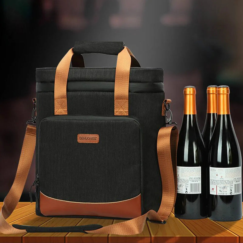Bolsa Térmica WineCarry - Para Vinhos e Taças com Segurança e Estilo
