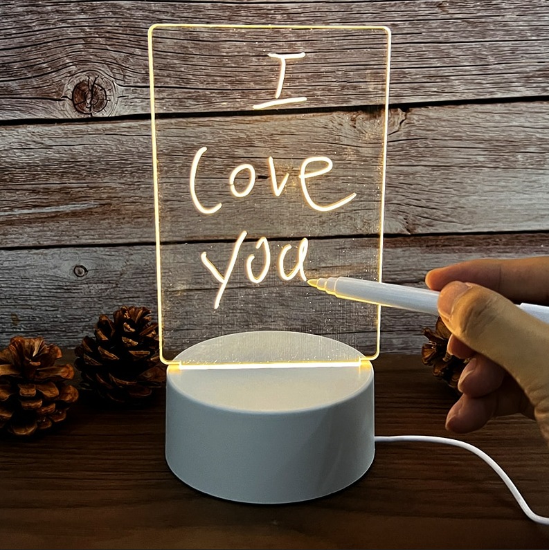 Luminária Quadro de Recados LED – Anotações Iluminadas