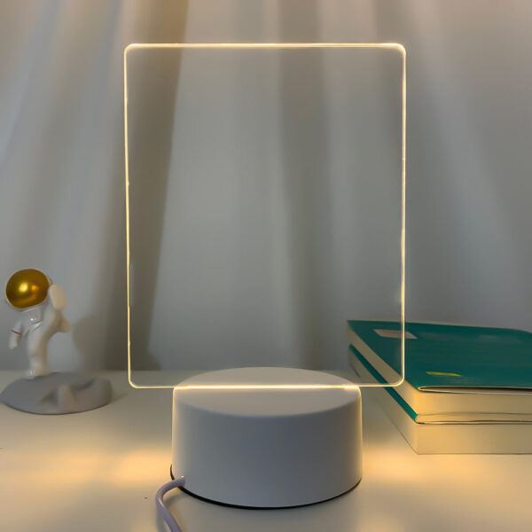 Luminária Quadro de Recados LED – Anotações Iluminadas