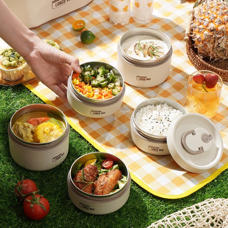 Kit Potes Térmicos ThermPot - Mantenha Alimentos Quentes ou Frios