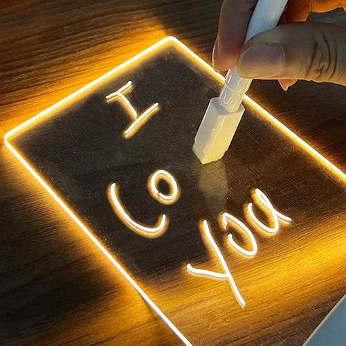Luminária Quadro de Recados LED – Anotações Iluminadas
