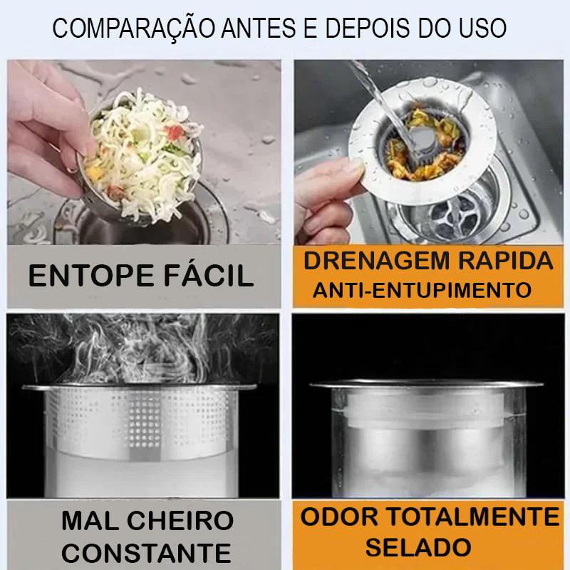Clip Ralo Guardián™ - Filtro Anti - Entupimento com Vedação Magnética - OOIACHEI