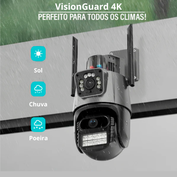 Câmera de Segurança VisionGuard 4K – Vigilância Inteligente e Imagens Ultra HD