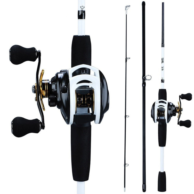 Kit Pesca Premium – Carretilha 10 Rolamentos + Vara Fibra de Vidro - OOIACHEI